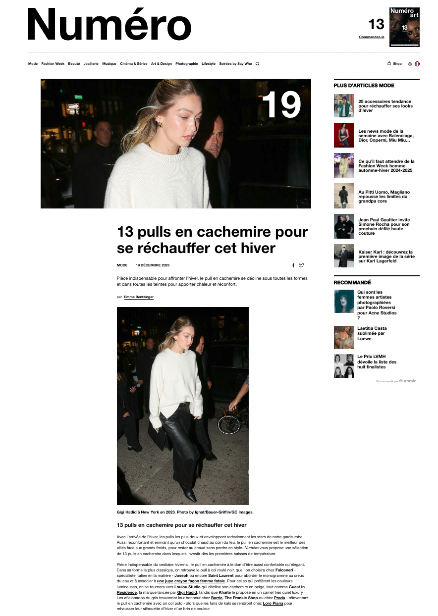 Linnea Lund in Numéro