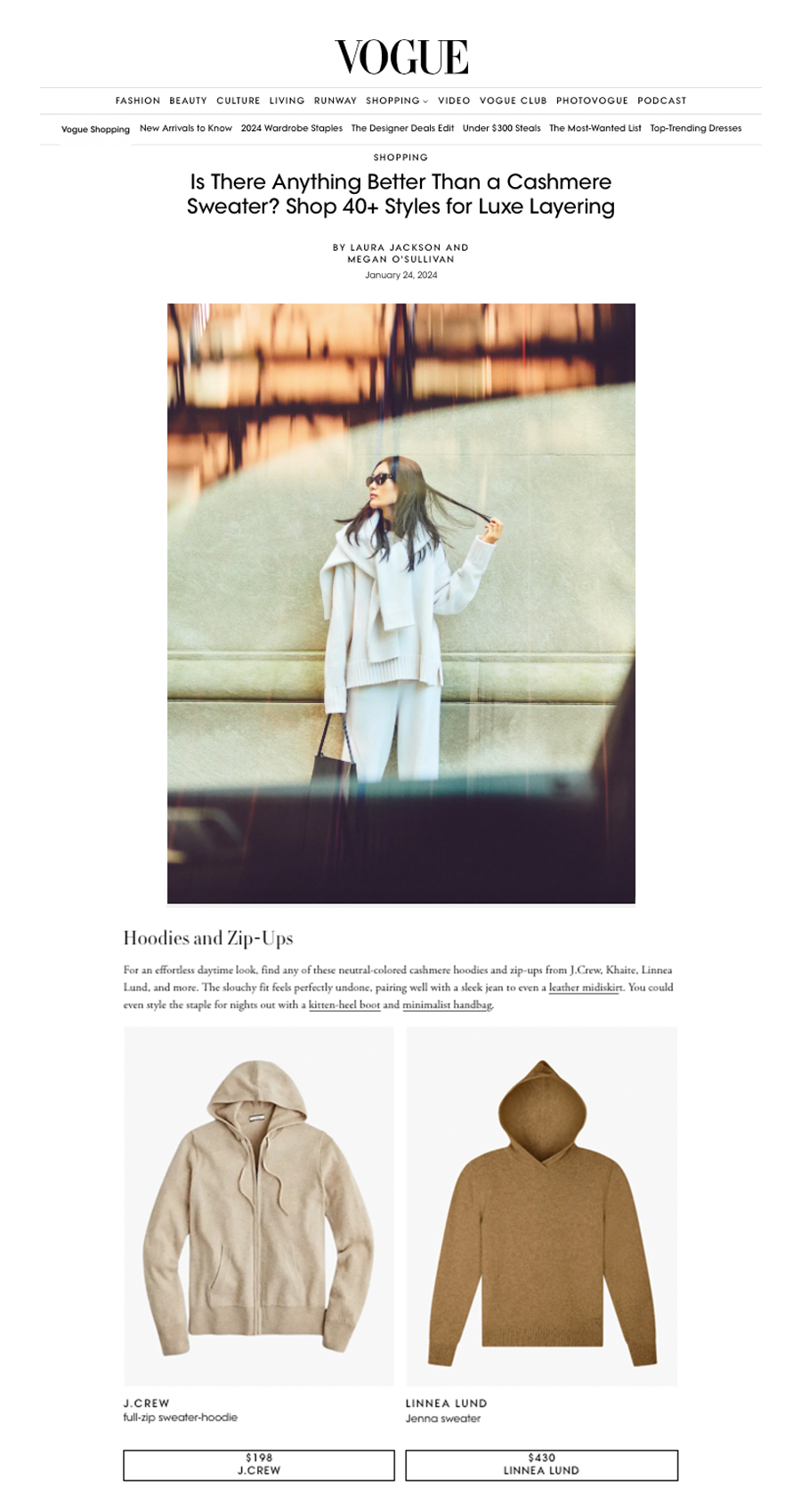 Linnea Lund in Vogues