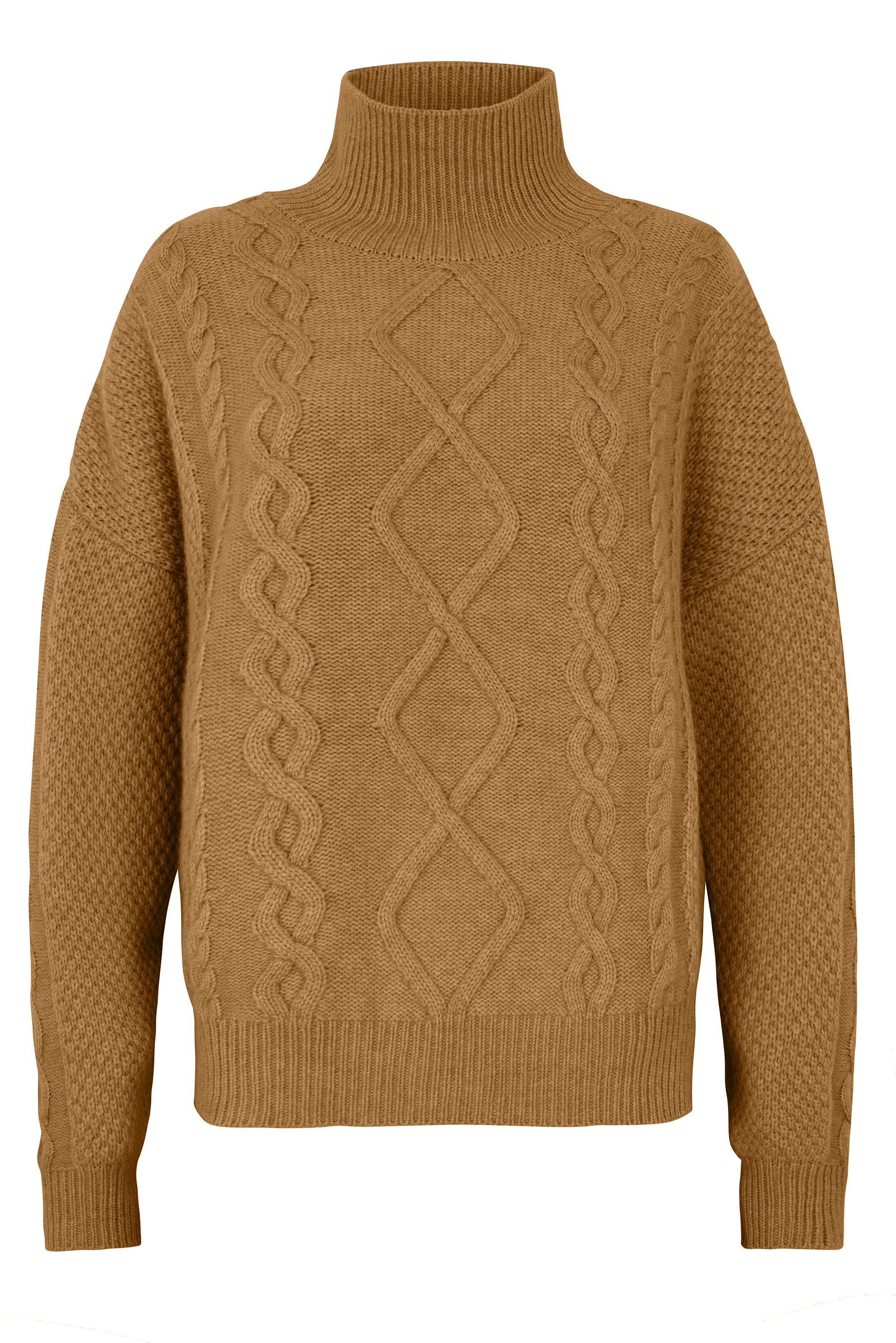 Brown macchiato men cashmere sweater - packshot | Bjorn | Linnea Lund