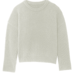 Ribbed light grey women cashmere sweater - packshot | Edward | Linnea Lund
