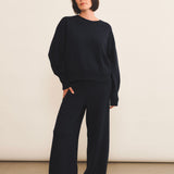 Dark blue Cashmere jogging women - look | Florence | Linnea Lund