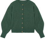 Cashmere cardigan women green - packshot | Gabriella | Linnea Lund