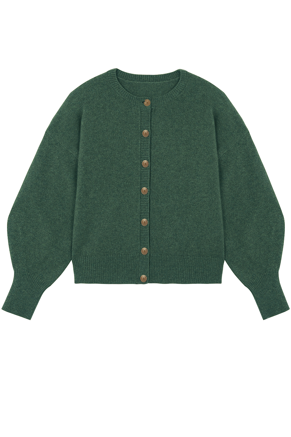 Cashmere cardigan women green - packshot | Gabriella | Linnea Lund