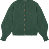 Cashmere cardigan women green - packshot | Gabriella | Linnea Lund