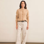 Cashmere cardigan women camel - look | Greta | Linnea Lund