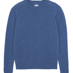 Blue denim color women cashmere sweater - packshot | Ines | Ines de la Fressange x Linnea Lund