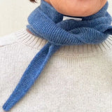 Blue cashmere sophie scarf bandana | Violette | Ines de la Fressange x Linnea Lund