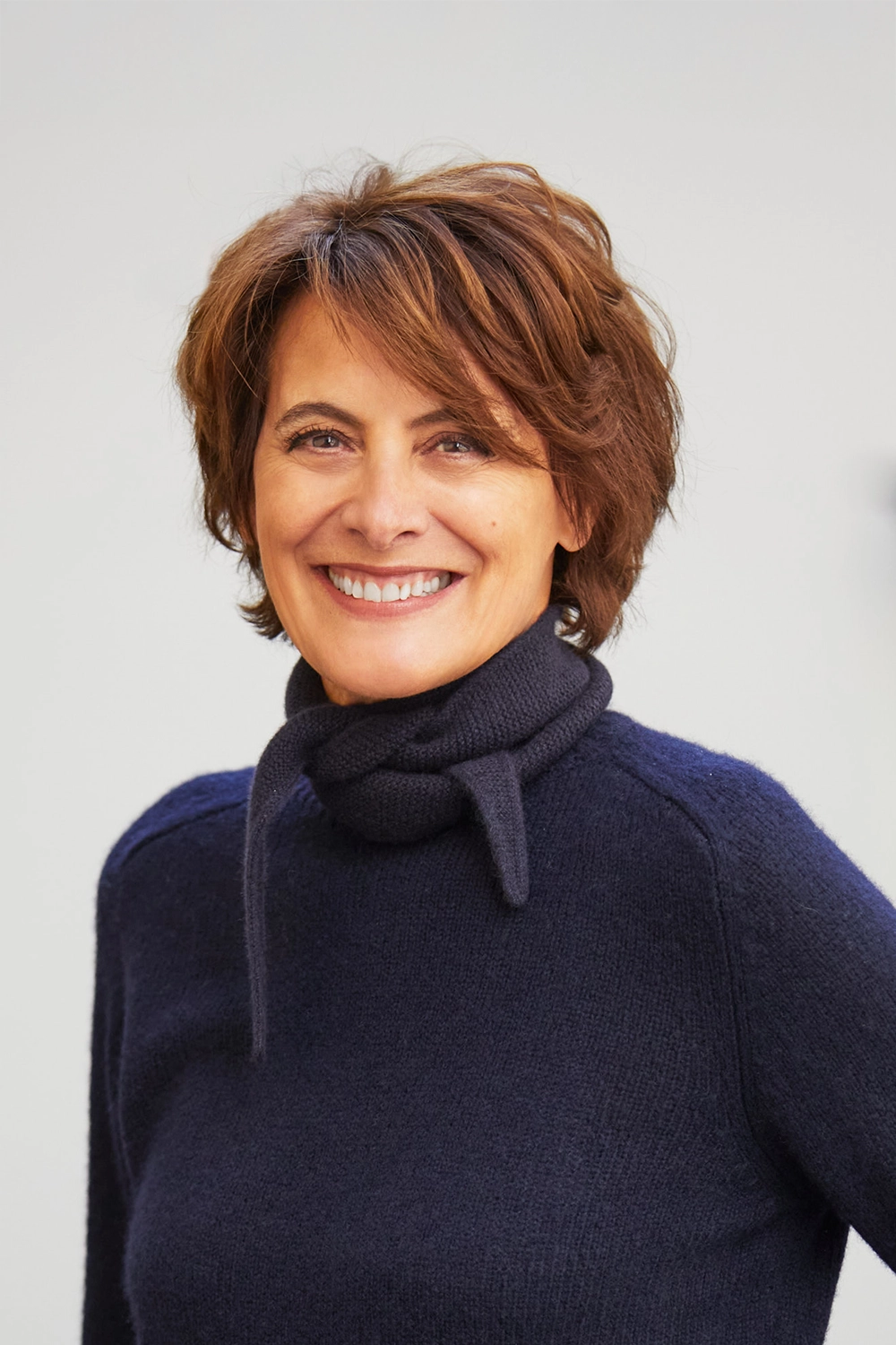 Navy blue cashmere sophie scarf bandana | Violette | Ines de la Fressange x Linnea Lund