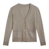 Greige cashmere cardigan men - packshot | Junior | Linnea Lund