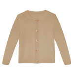 Cashmere cardigan camel - packshot | Greta | Linnea Lund