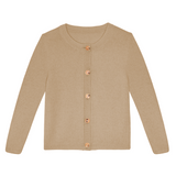 Cashmere cardigan camel - packshot | Greta | Linnea Lund