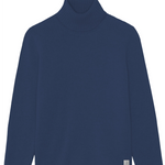 blue denim cashmere sweater men - packshot | François | Linnea Lund