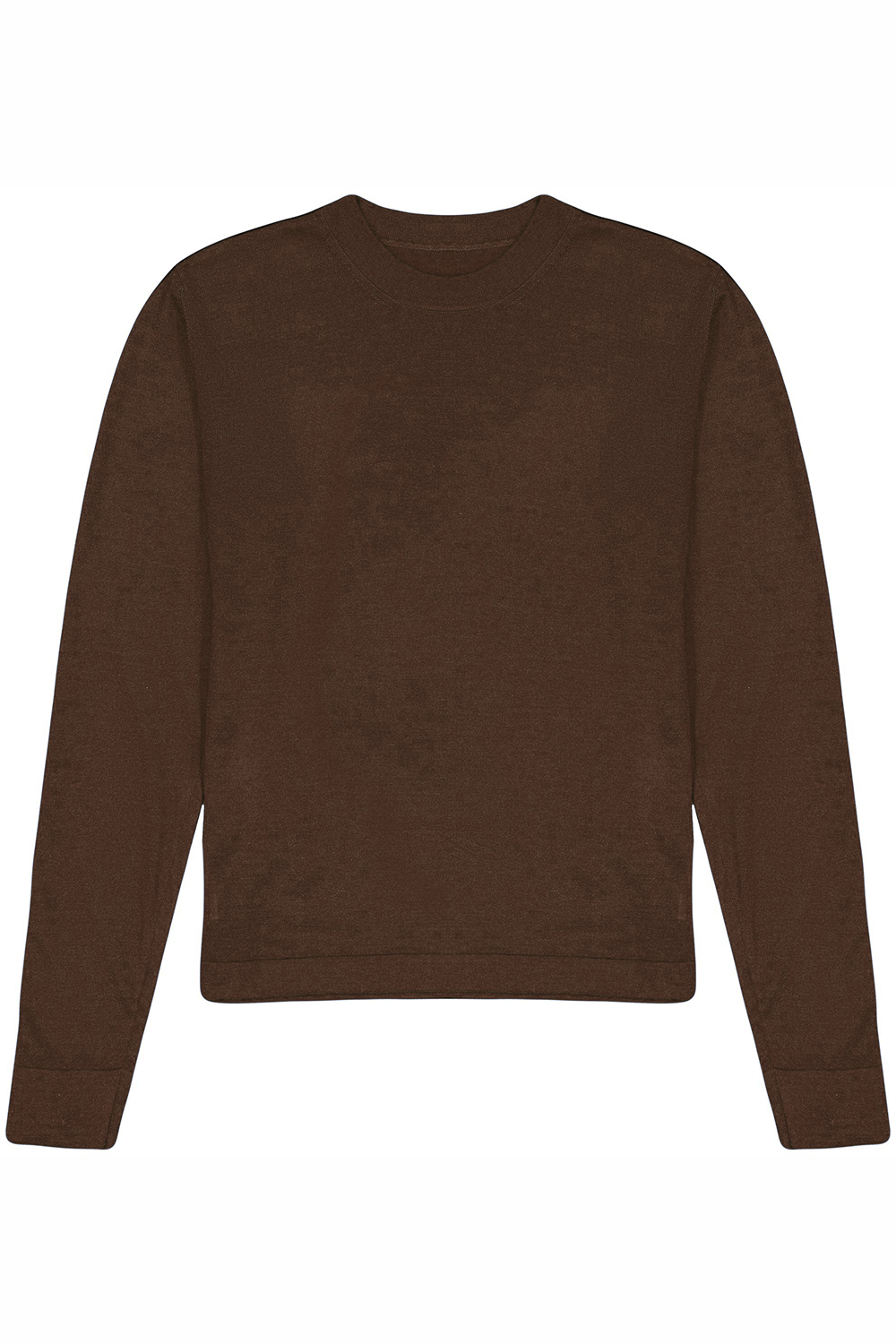 brown chocolate color cashmere tee shirt women - packshot | Marcel | Linnea Lund