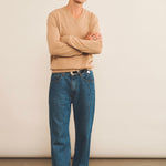 Cashmere sweater men beige - look | Max | Linnea Lund