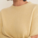 yellow women cashmere sweater - focus view | Mimmi | Linnea Lund