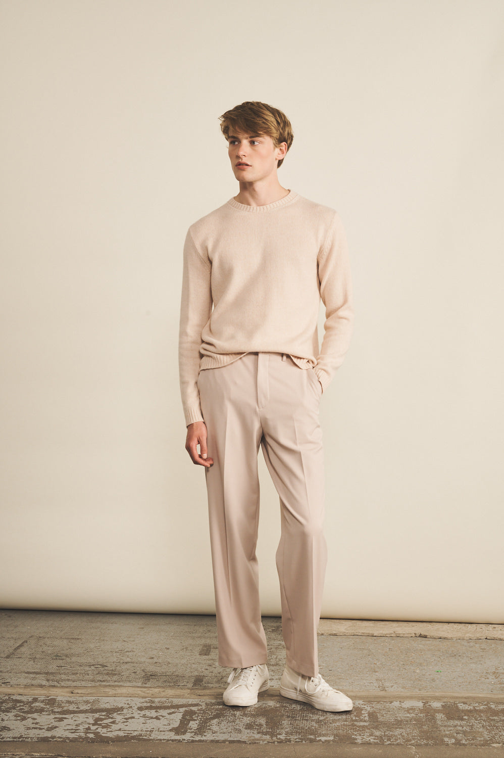 Light pink men cashmere sweater - look | Mimmi | Linnea Lund