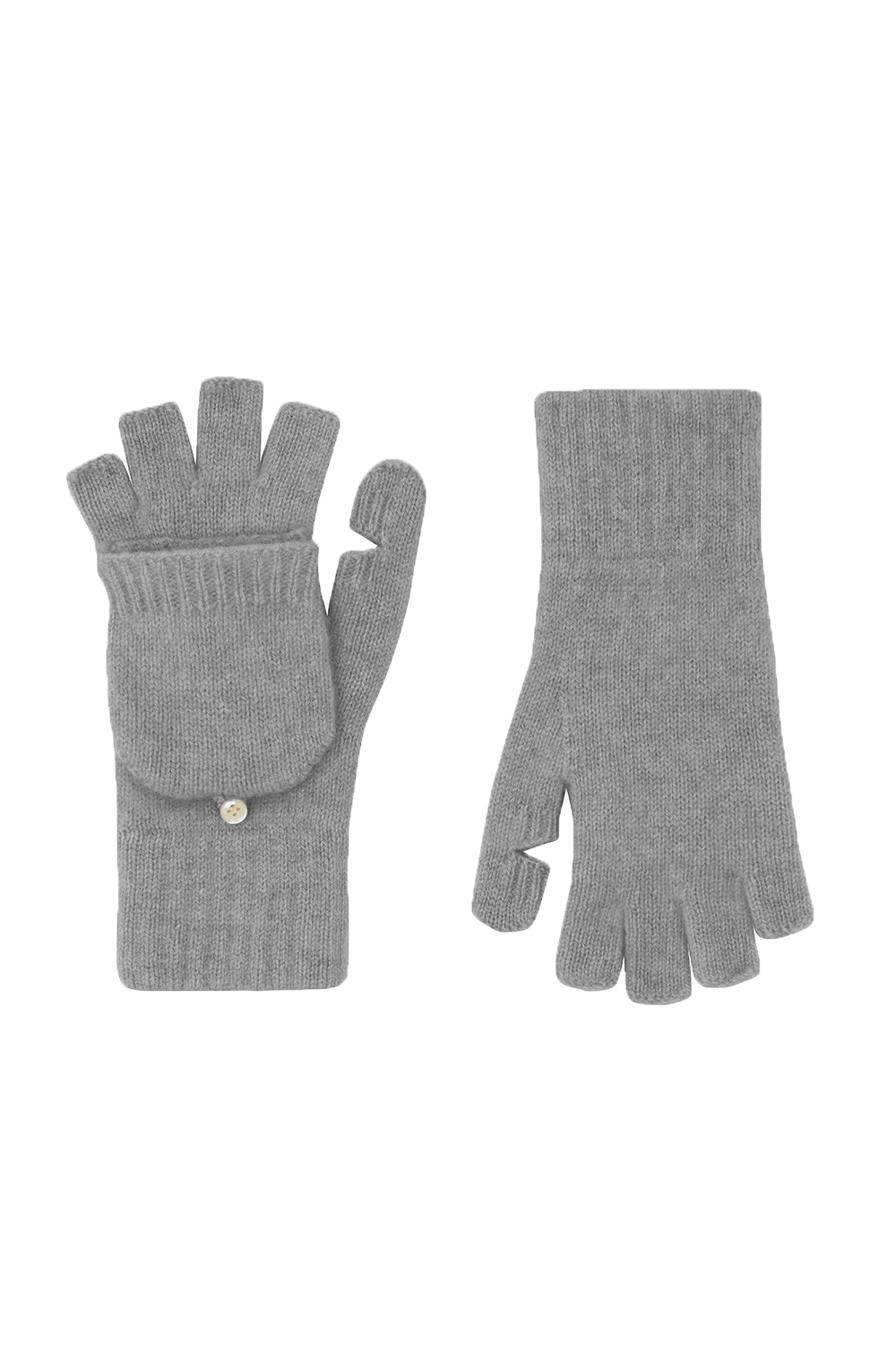 Grey cashmere mittens women - packshot | Vantar | Linnea Lund