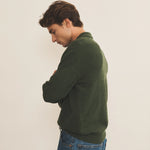Dark green cashmere polo sweater men - side view | Ralph | Linnea Lund