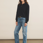 Navy blue cashmere polo sweater women - look | Ralph | Linnea Lund