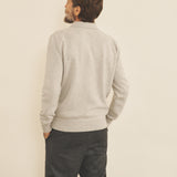Light grey men cashmere sweater - back view | Ralph | Linnea Lund