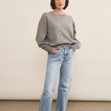 Grey cashmere sweater women - look | Sarah | Linnea Lund