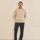 Beige men cashmere sweater - look | Sergio | Linnea Lund