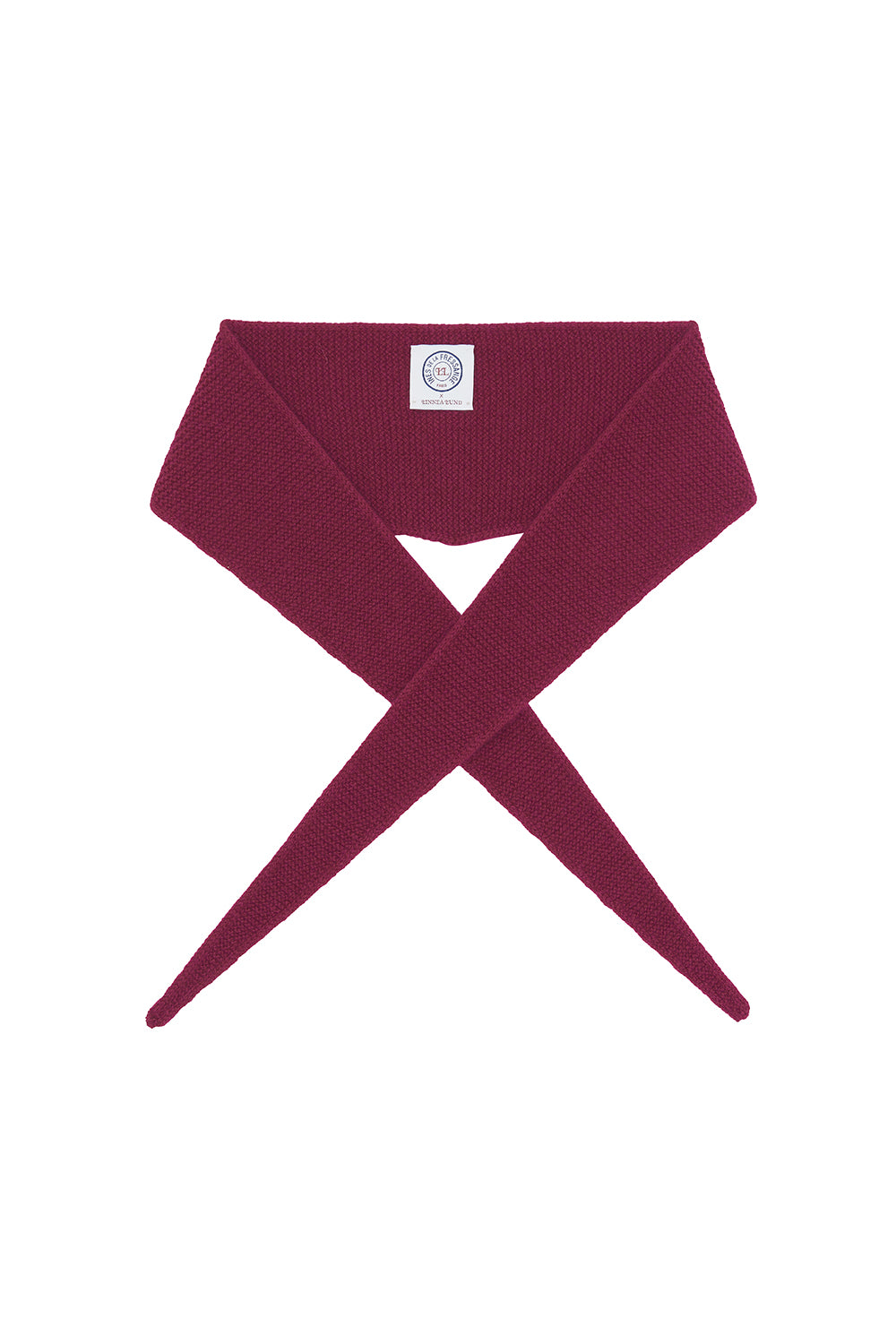 Fuchsia cashmere sophie scarf bandana - packshot | Violette | Ines de la Fressange x Linnea Lund