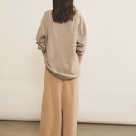 Camel light women cashmere skirt - back view | Astrid | Linnea Lund