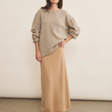 Camel light women cashmere skirt - look | Astrid | Linnea Lund