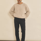 Beige men cashmere sweater - look | Edward | Linnea Lund