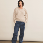 beige color cashmere sweater women - look | Emilie | Linnea Lund