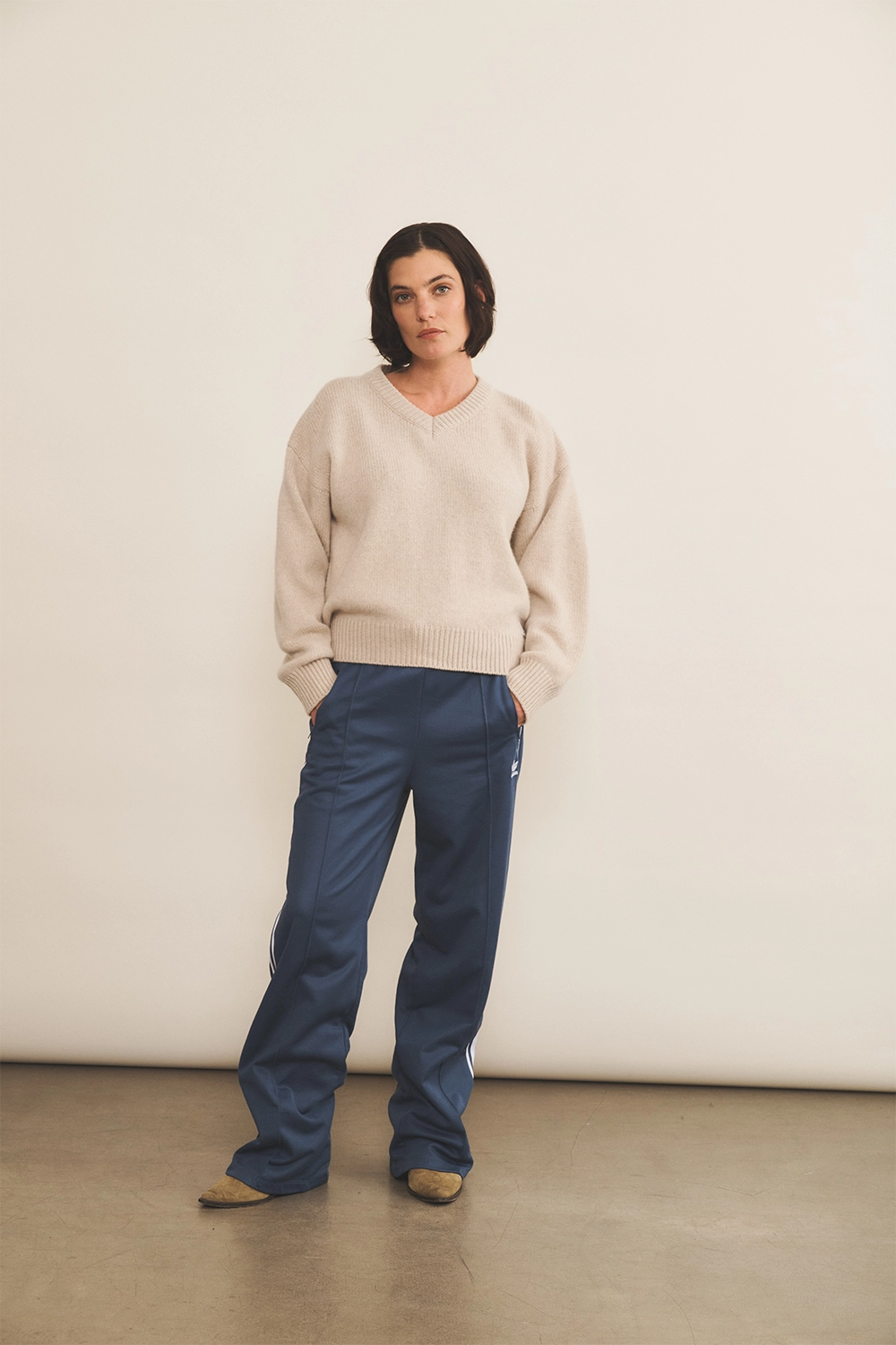 beige color cashmere sweater women - look | Emilie | Linnea Lund