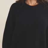 dark blue cashmere sweater women - focus| Francesca | Linnea Lund