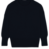 Dark blue cashmere sweater women - packshot | Francesca | Linnea Lund