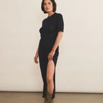 dark blue cashmere dress women - look | Juliana | Linnea Lund