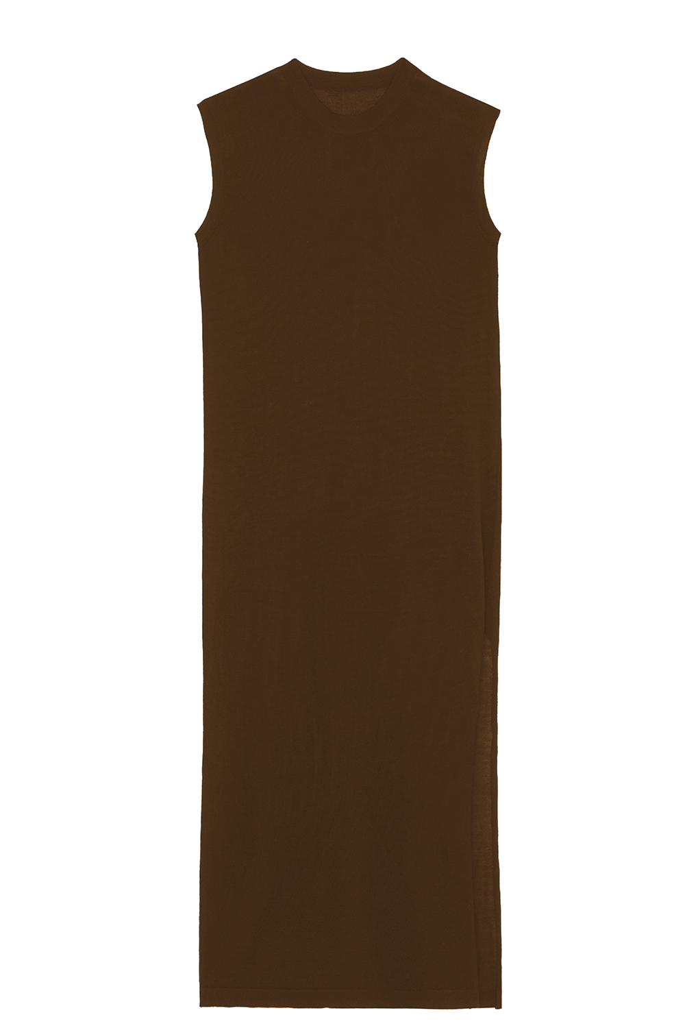 brown chocolate cashmere dress women - packshot | Mia | Linnea Lund