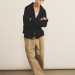 navy blue cashmere cardigan men - look | Philippe | Linnea Lund