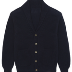Dark blue cashmere cardigan men - packshot | Philippe | Linnea Lund