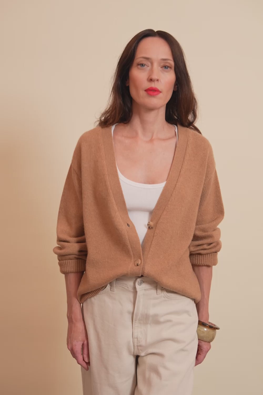 brown cashmere cardigan women - video | Matilda | Linnea Lund