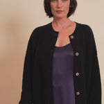Black cashmere cardigan women- video | Carole | Linnea Lund