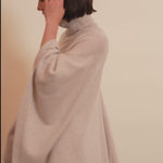 beige cashmere poncho women - video | Angela | Linnea Lund