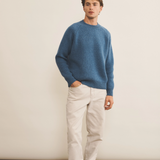 Blue denim cashmere sweater men - look | Sergio | Linnea Lund