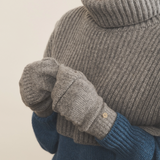 Grey cashmere mittens women - focus | Vantar | Linnea Lund